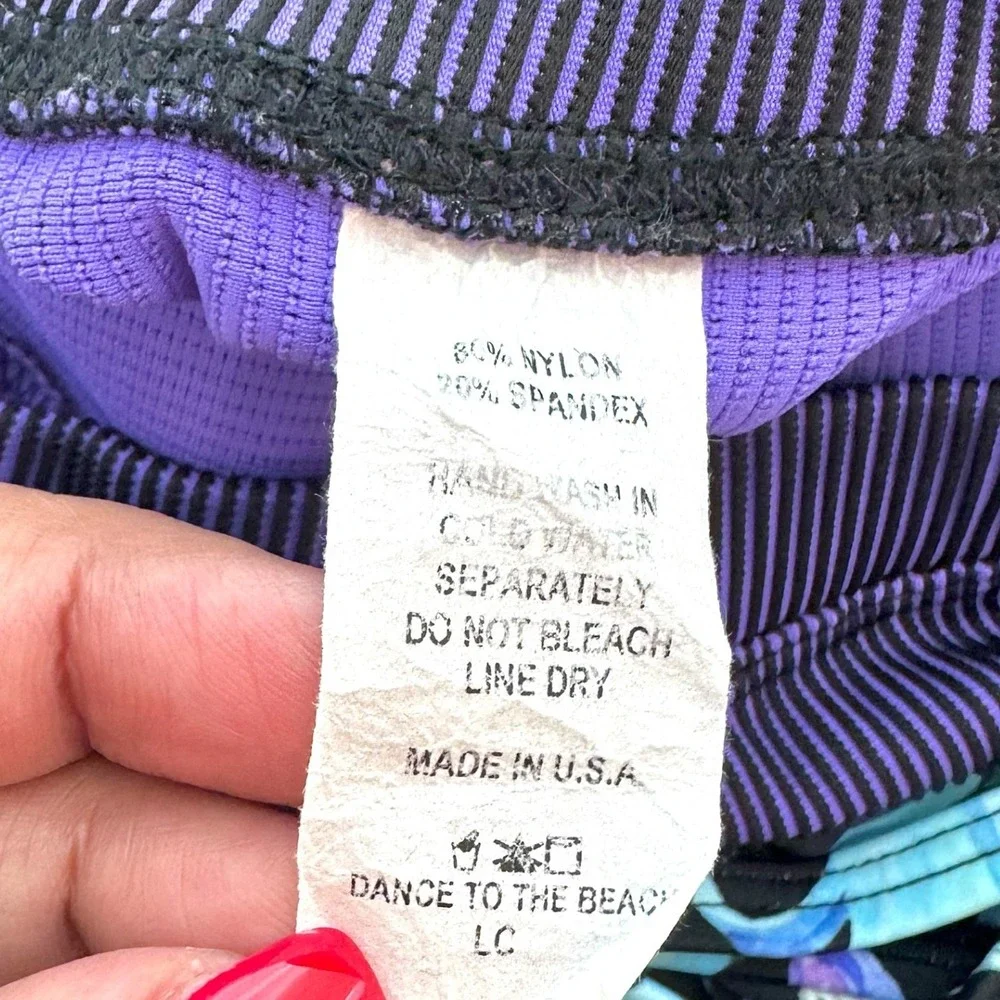 Dance to the Beach Kids Mermaid Seashell Swimsuit Set Bikini Top Bottoms Size LC